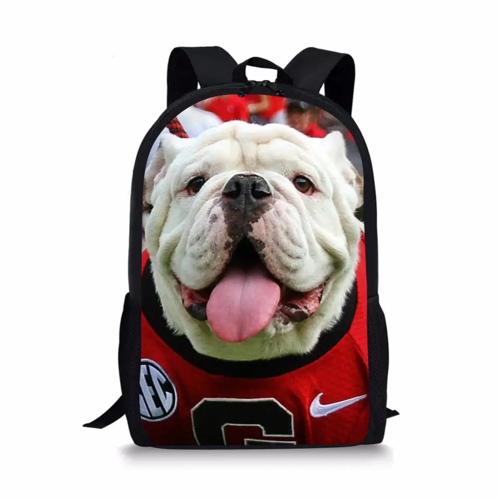 HaoYun Fashion Kids School Bags Little Bulldogs Pattern Children Book Bag Travel Backpack Toddler Boys Girls School Backpack