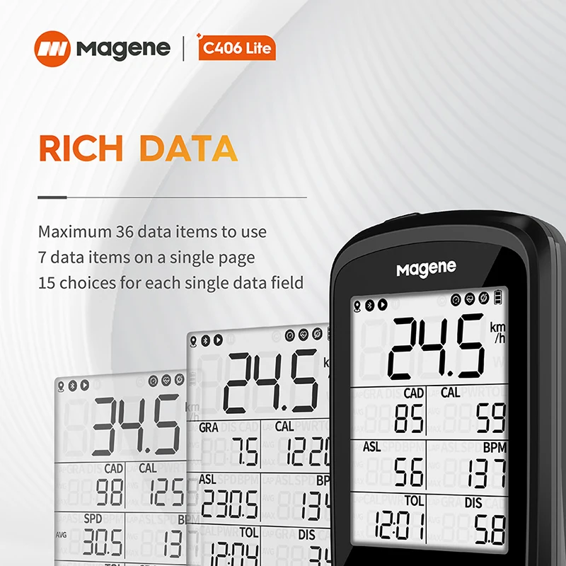 Велосипедный компьютер Magene C406 Lite умный беспроводной водонепроницаемый одометр
