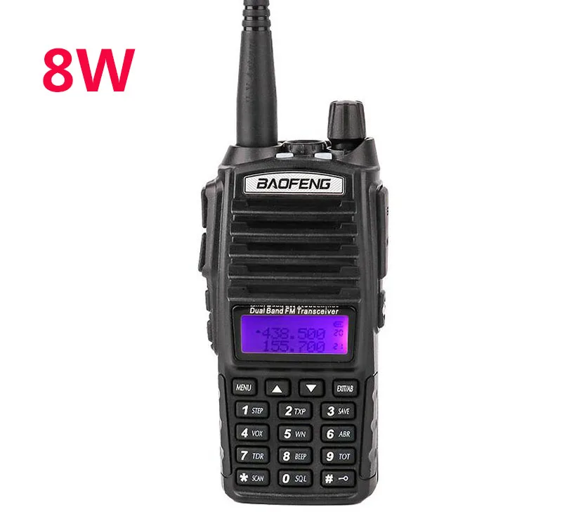 baofeng real 8w baofeng UV-82, профессиональная портативная рация на Дальний диапазон, автомобильная УВЧ-радиостанция, cb станция, ptt, гарнитура baofeng uv 82, 8 Вт, для портативного радиопередатчика, двухстороннее радио, Любительская Двухдиапазонная Мобильная радиостанция 10 км - Цвет: baofeng real 8w