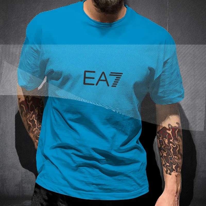 

Men's T-shirt Classic EA-Brand T Shirt Cotton Women Clothes Loose Men Tshirts O-Neck Male Clothing Casual Fashion Tops Tees