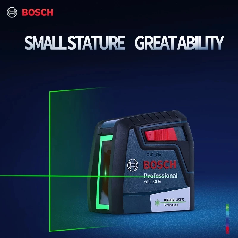Профессиональные Лазерные уровни Bosch GLL30G высокая точность зеленые двухлинейный