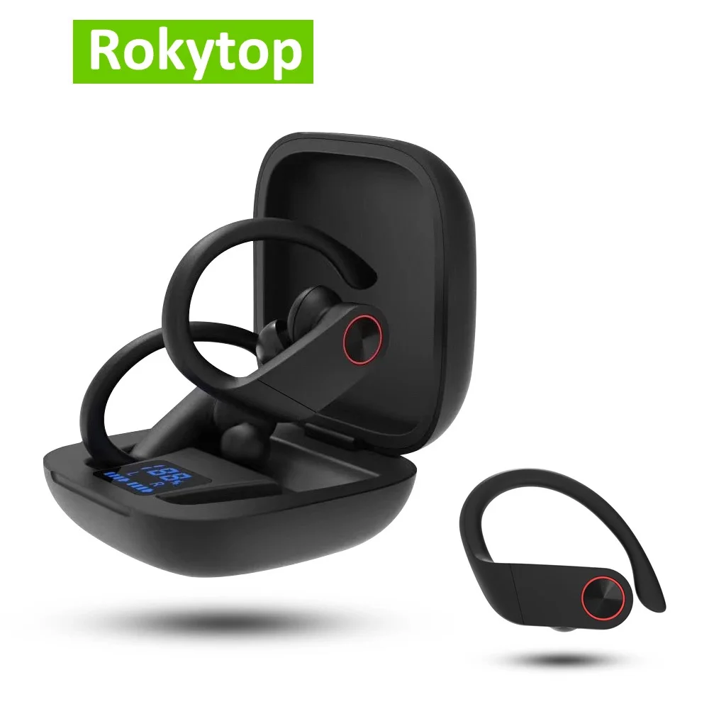 B4 TWS 5 0 bluetooth наушники Беспроводные спортивные с крючком беспроводная гарнитура