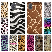 phone case for samsung galaxy a52 a72 a50 a70 a71 a21 a31 a40 a41 a11 a12 a32 a20 colorful leopard snake scales soft cases cover