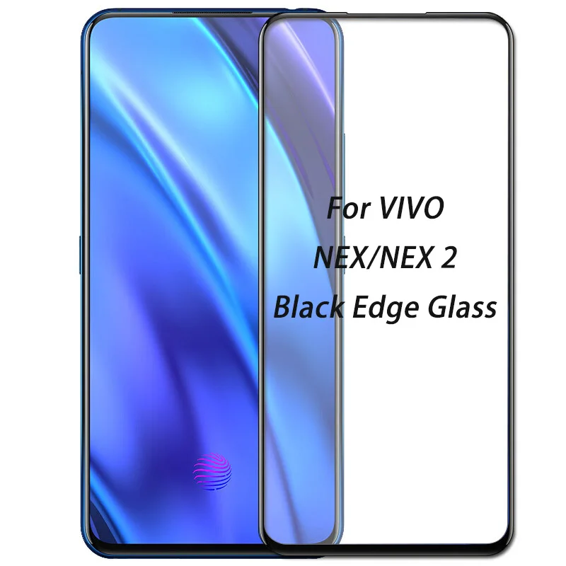 

For VIVO Nex 2 Black Edge Tempered Glass Screen Protector For VIVO Nex2 2.5D Full Cover New 9D Safety HD Front Protective Film