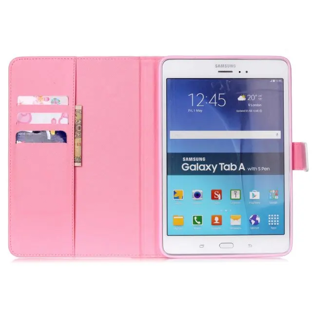 Умный чехол подставка для планшета Samsung Galaxy Tab A 8 0 SM T350 T351 милый детский с откидной