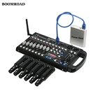 Контроллер 192 Dmx, беспроводной приемник DMX, встроенный аккумулятор, сценисветильник световой эффект, контроллер света для дискотек, светильник домашвечерние