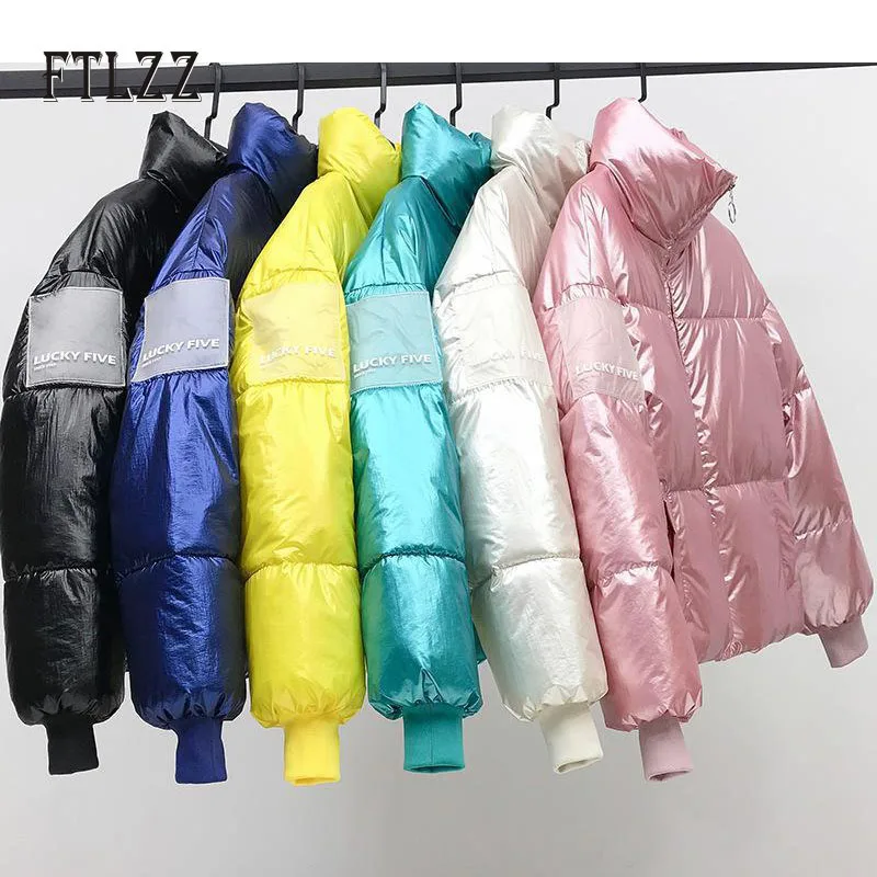 2019 Новая модная женская хлопковая стеганая куртка и пальто женское просторное с