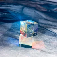 prism six sided bright light combine cube prism stained glass beam splitting prism optical experiment instrument