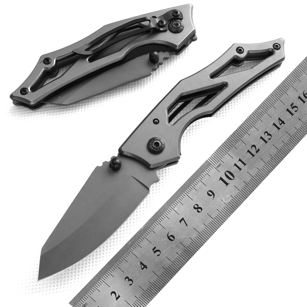 

Steel Handle Outdoor Hunting Camping Knife EDC Tool