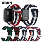 Сменный нейлоновый ремешок UEBN 20 мм, 22 мм для Xiaomi Amazfit BipGTS, ремешок для часов Huami Amazfit GTR 42 мм, 47 мм