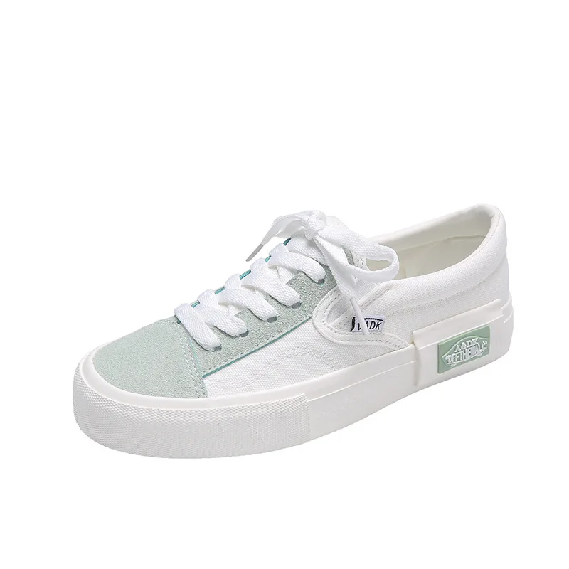 

Spring Canvas Shoes for Women Flat Heels Breathable Solid Color Fabric Women Shoes for Students and Casual Shoes Female Shoes