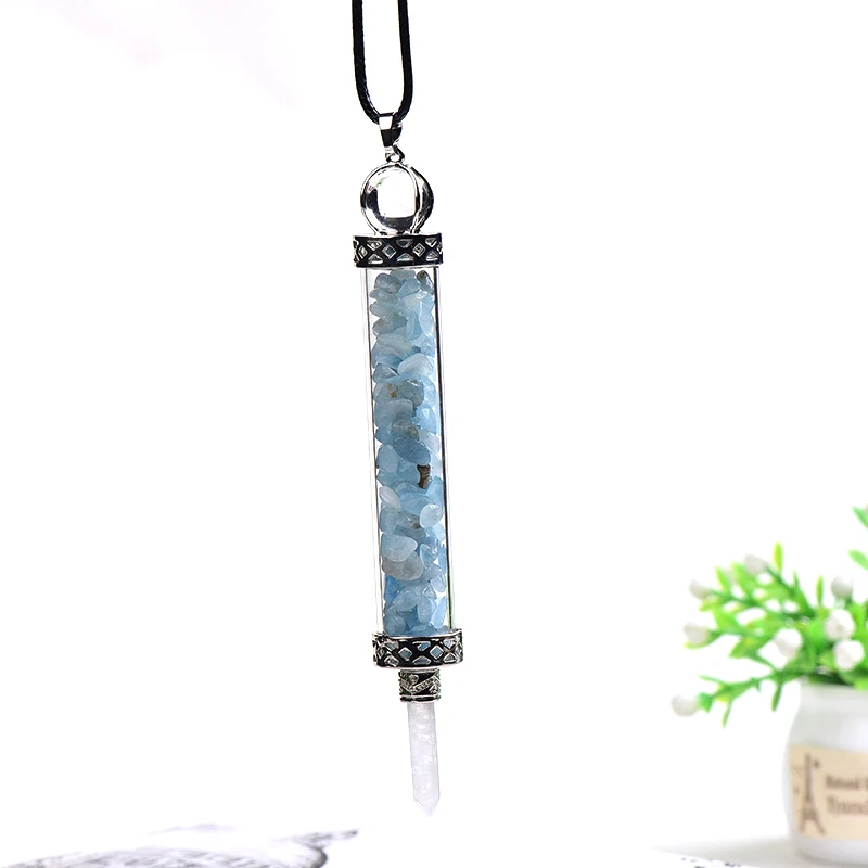 

1 шт. натуральная Волшебная Подвеска для ремонта, кристалл, гравий, образец, Женское и мужское ожерелье, ювелирные изделия, подарки своими руками