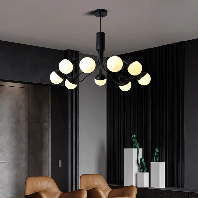 Скандинавская люстра в старинном стиле освещение 110 В/220 В E14 черные люстры из