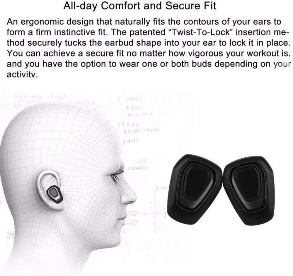 A7 TWS Bluetooth 5 0 двойные беспроводные наушники с зарядным устройством поддержка