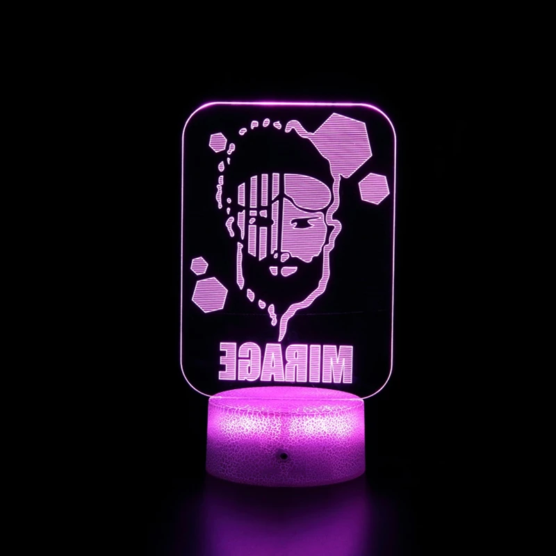 

APEX Legends Hot GAME Multi Color 3D LED Night Light for Home Decor Gift Game Gadgets Lamp