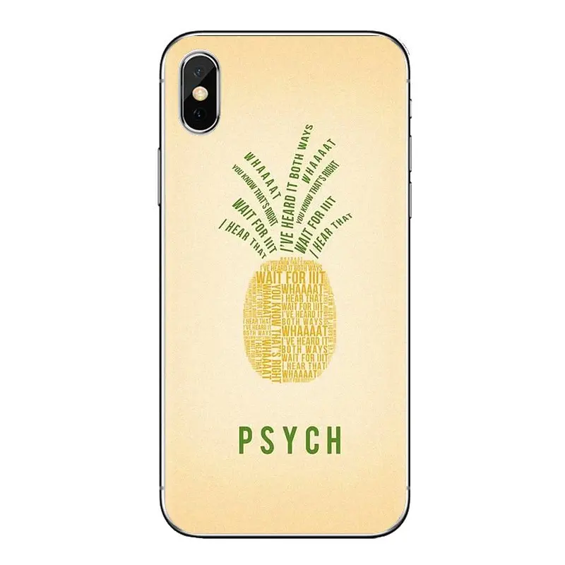 Psych Tv ананас логотип шаблон Силиконовый чехол для Xiao mi 6 A1 Max x 2 5X 6X красный Note 5 5A 4X 4A