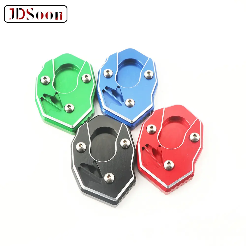 Motorcycle Kickstand Foot Side Stand Extension Pad Support Plate For KAWASAKI Z1000 Z1000SX ER6N/F ZX6R Z650 Z900 ZX10R | Автомобили и