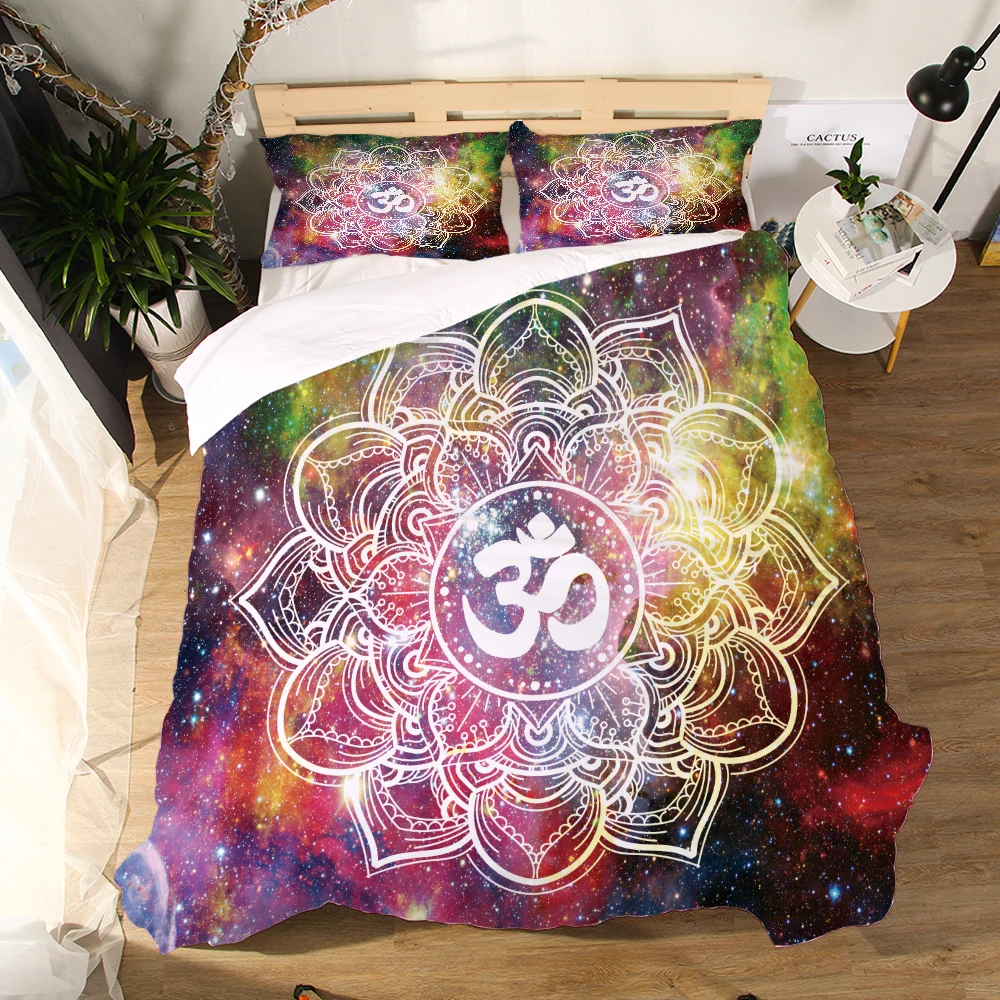 

MiracilleSpirit Themed Bed Linen Comforter Bedding Sets Full King Single Queen Yoga For New Home Warm Soft Bedding