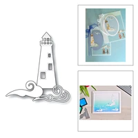 2020 new building tower metal cutting dies for diy cut paper craft making lighthouse background card scrapbooking no stamp set