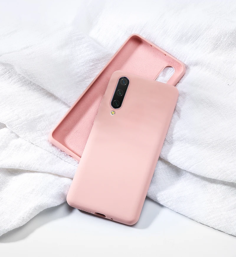 Жидкий силиконовый чехол красный mi Note 7 Pro K20 7A тонкие мягкие чехлы для Xiaomi mi 9 SE 9T mi A3 8 Lite A2 CC9e mi X 3 2s Чехол