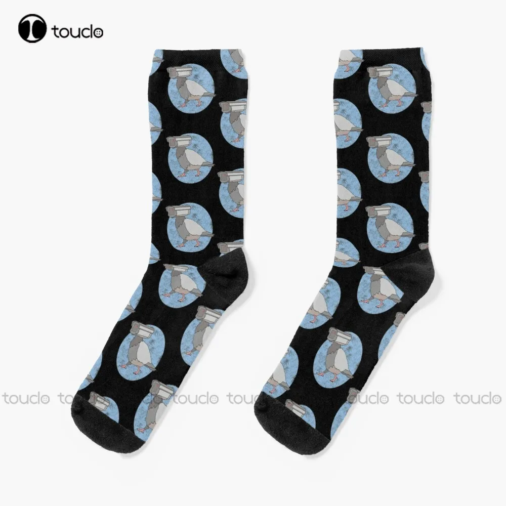 

Birds Arent Real Birds Are Not Real Socks Black Baseball Socks Unisex Adult Teen Youth Socks Custom Gift 360° Digital Print