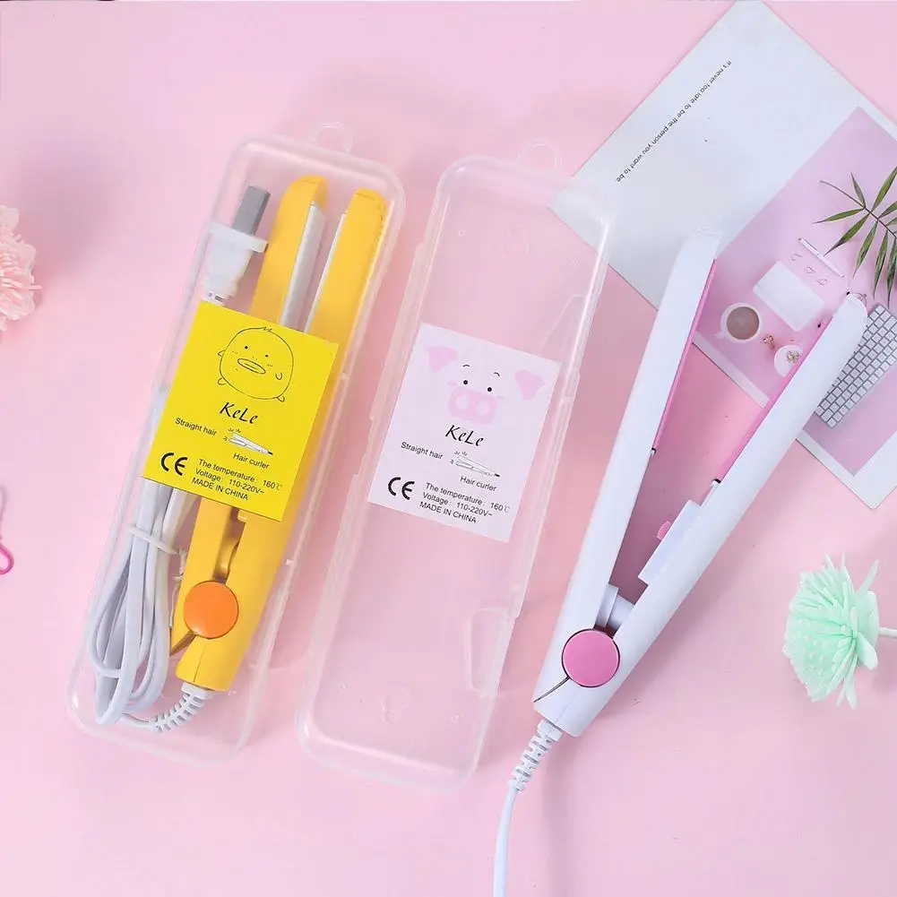 

Mini Hair Straightener Curling Bar Straight Roll 2 Portable In Electric Curling 1 Cartoon Splint Mini Iron Perm L4J5