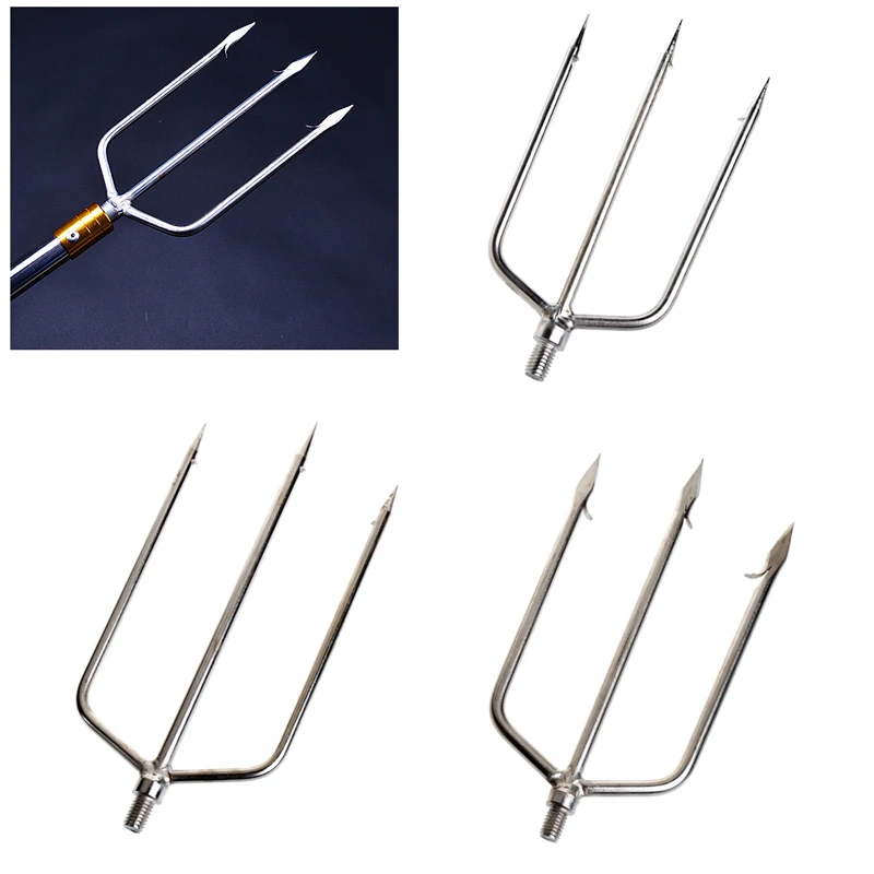 

Stainless Steel Prong Harpoon Fish Fork Fishing Ice Breaker AccessoryTackleTool 448D