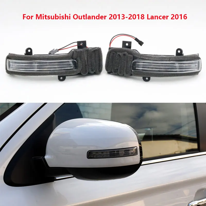 

Car Outside Rear View Mirror Turn Signal Light Indicator Lamps for Mitsubishi Outlander 2013-2018 Lancer 2016 OEM 8351A135