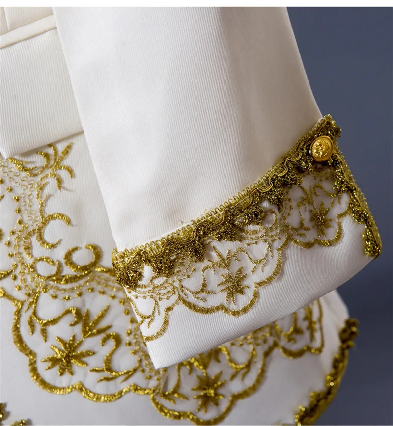 Костюм из 3 предметов роскошный винтажный средневековый маскарадный пиджак