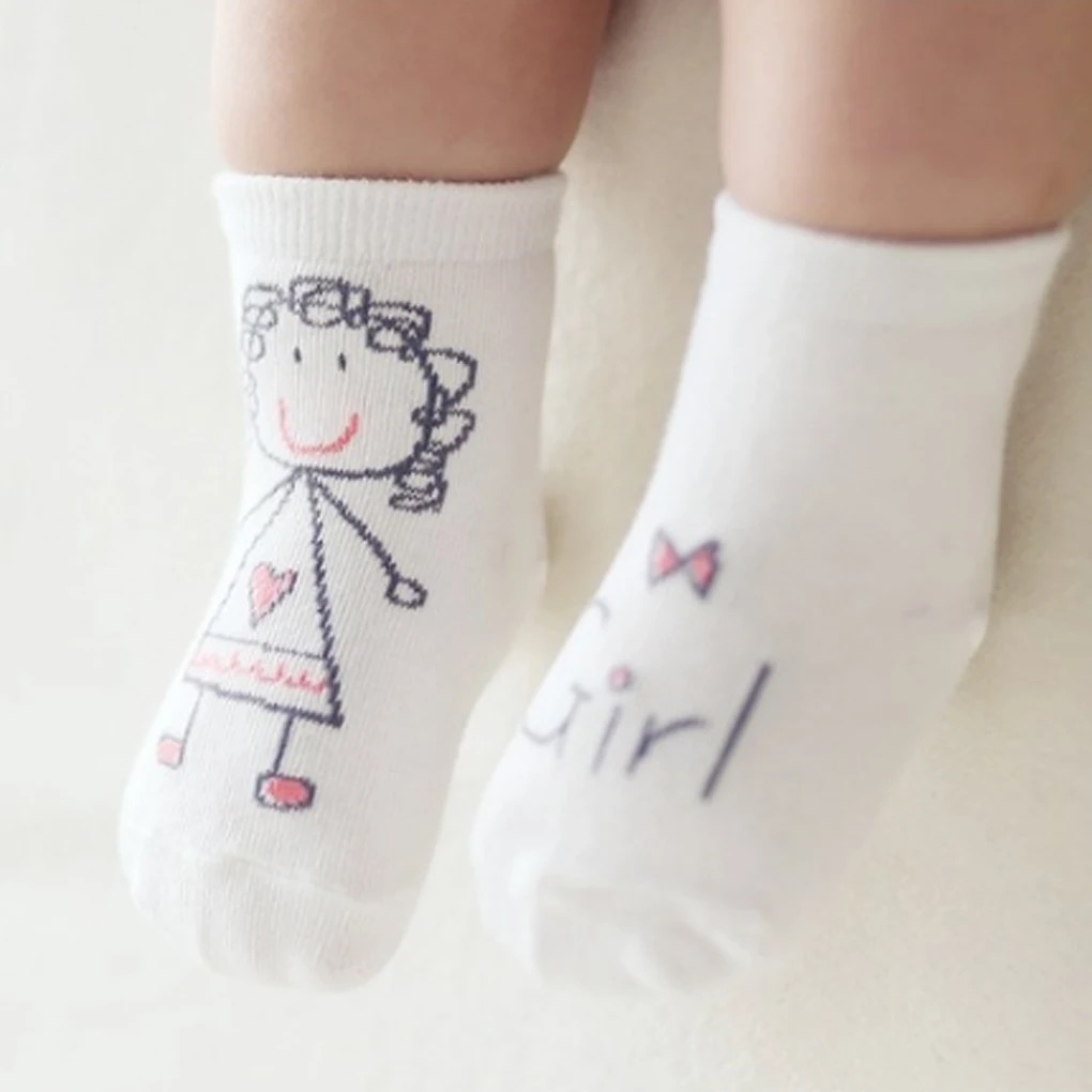 

Baby Socks Boy Girl Senteces Cute Cartoon Socks For Newborn Infants Toddlers Non-slip Soft Cotton Socks Newborn Toddler Sock