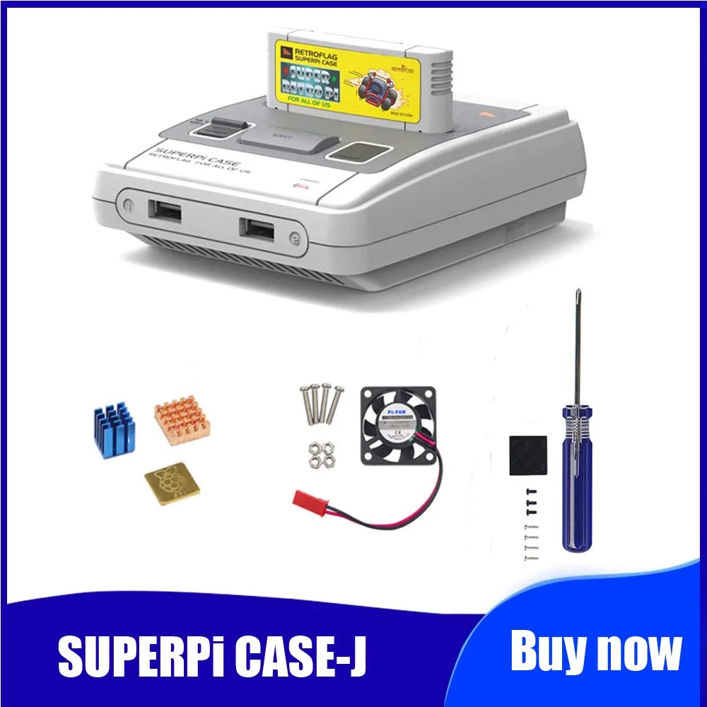 Retroflag SUPERPi/boty/NESPi/avec/ventilateur de refroidissement + disdissipateur thermique pour Raspberry Pi 3B Plus (3B)|Аксессуары
