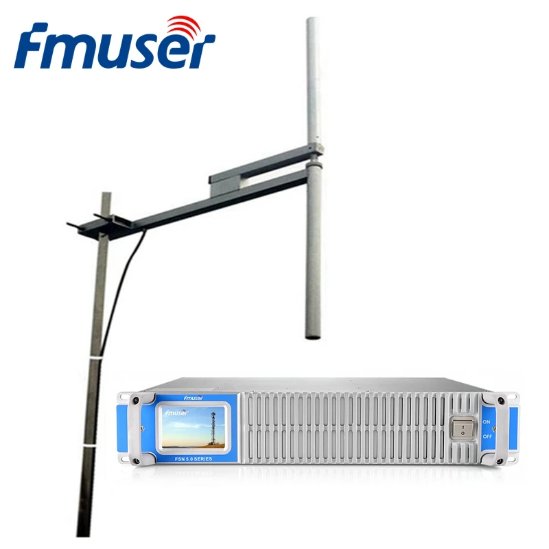 FMUSER FSN-2000T 2000 Вт компактный твердотельный FM-трансмиттер для вещания + 1 фотоэлемент