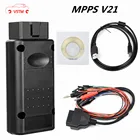 Программатор ЭБУ MPPS V21 последней версии V21.0.1.3 добавляет больше функций, чем MPPS V18 V16 с непрерывным тросиком EEPROM