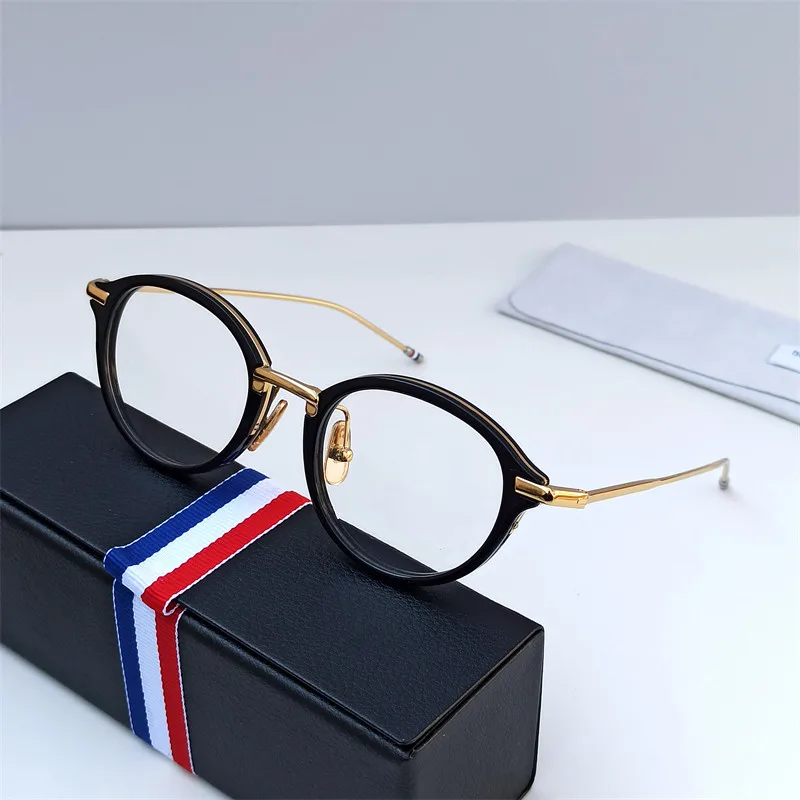 Brand Round Titanium Alloy Glasses Frame Men Women Prescription Eyeglasses Myopia Reading Eyewear tb011 With Original Box