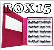 BOX 15 Заказная этикетка посылка коробка для ресниц, без ресниц внутри пользовательская Личная этикетка круглая коробка для продажи kklashes - Цвет: BOX 15