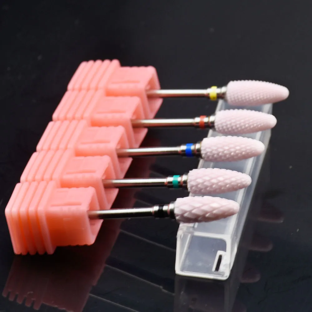 Jewhiteny 5 Тип розовые цвета керамические сверла для ногтей инструменты дизайна