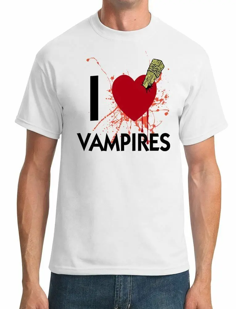 Я люблю вампиров Смешные Мужская футболка|Мужские футболки| |