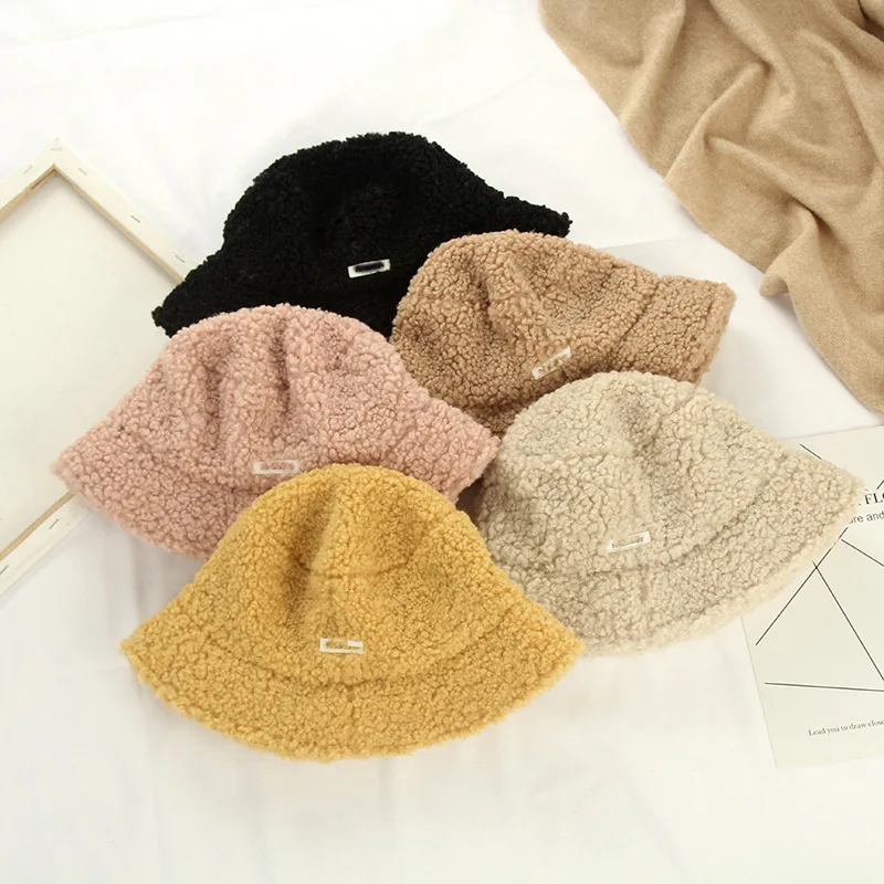 Новая осенне зимняя женская шапка из овечьей шерсти с буквенным принтом меховая