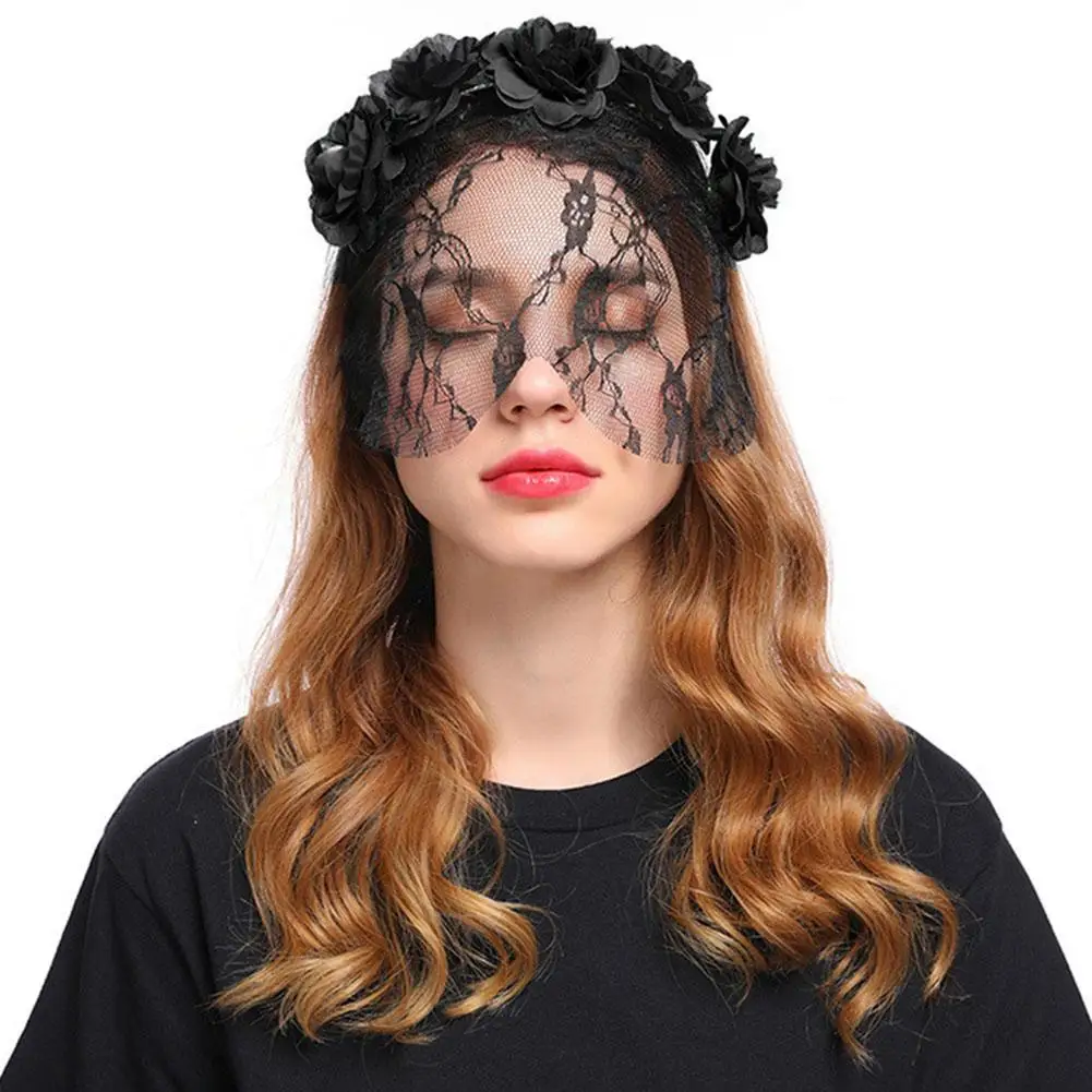 Уникальные девочки Хэллоуин стерео Дьявол Рога повязки на голову с черепом