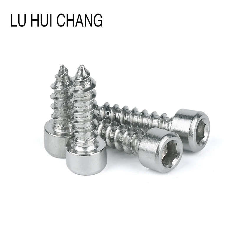 Luchang 100 шт. M2 M2.6 M3 винты из нержавеющей стали с шестигранным углублением