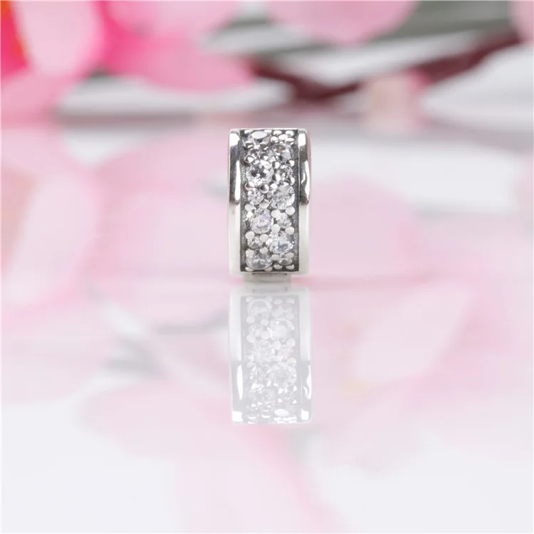 

DoDoFly S925 Silver Color Flashing Elegant Fixed Clip Positioning Buckle Beads Fit Original Bracelet Pendant Diy Jewelry Charms