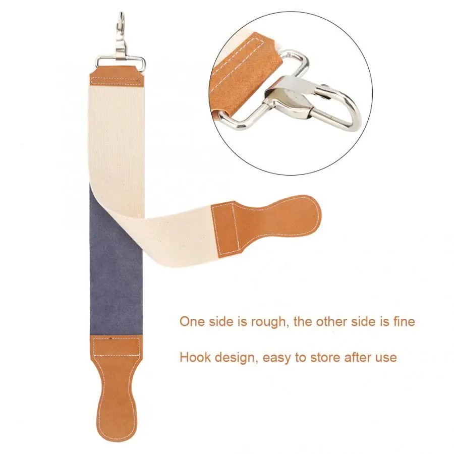 Двусторонний из искусственной кожи ремень прямо бритья Ножи Точилка Для Заточки