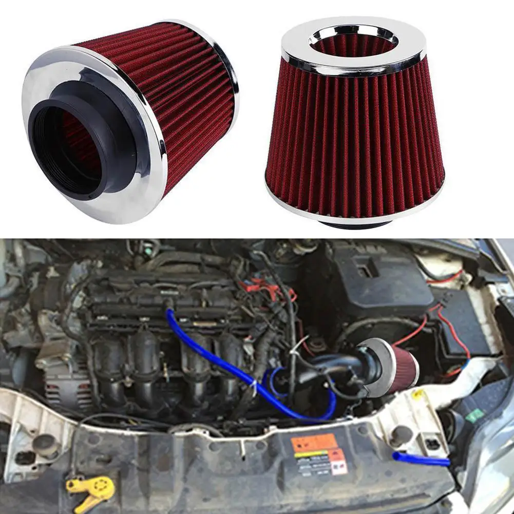 Универсальный Воздушный фильтр для автомобиля сменный воздушный с зажимом в