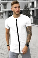 standard size man fashion short sleeve t shirt men fitness bodybuilding summer high quality tshirt top tees new brand clothes