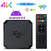 4K Smart TV Box X96 MINI Android 9.0 Set Top Box HDMI-compatible TV Box  Amlogic S905W4 Quad Core 5G