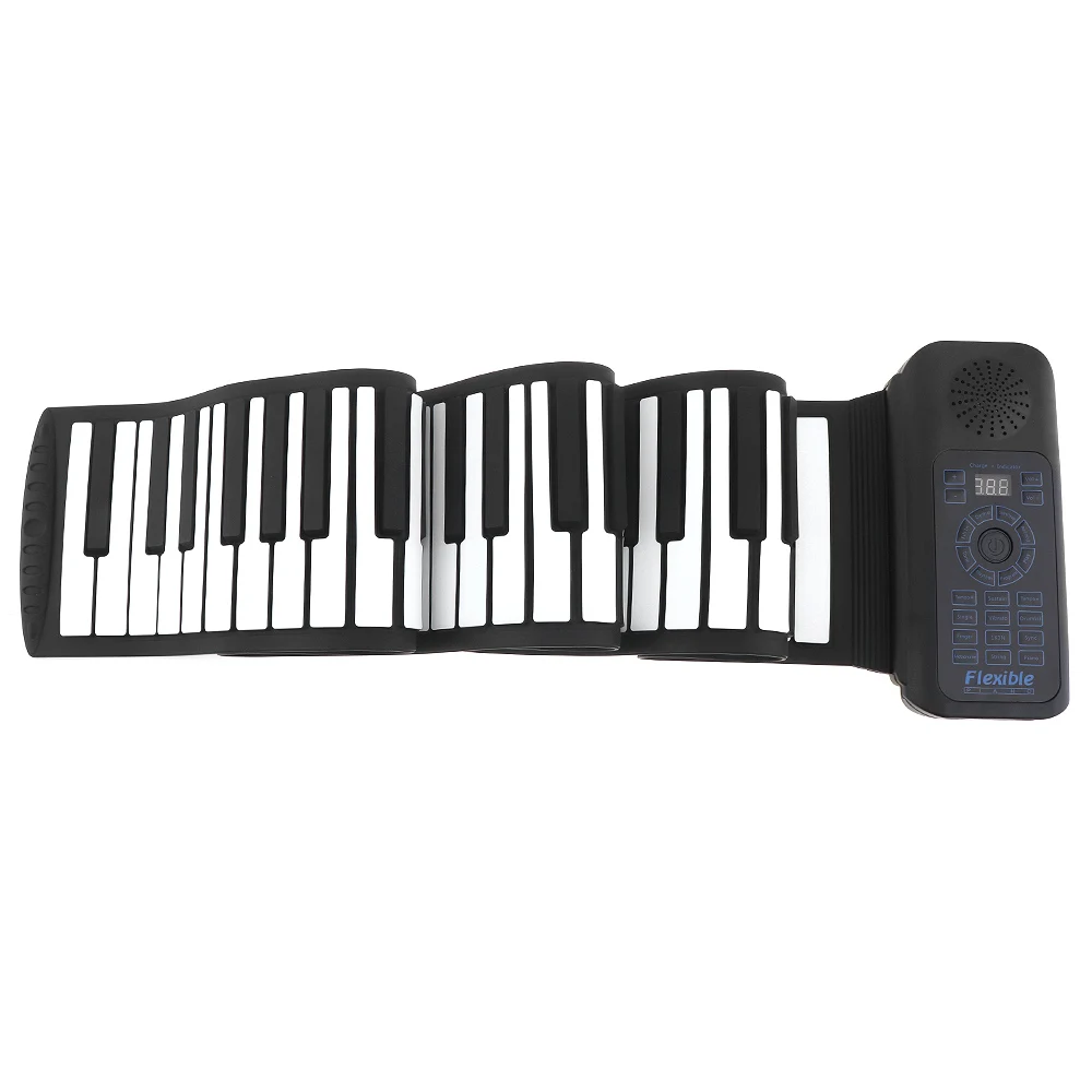 88 клавиш USB MIDI электронная рулонная пианино портативная силиконовая Гибкая клавиатура organ Sustain педаль встроенный динамик