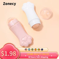 cute cat claw volcanic stone oil absorbing rolling stone cleans facial oil sweat keep face clean makeup remover cosmetic tools