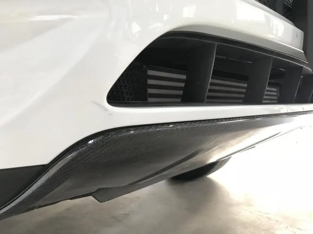 Углеродное волокно передний бампер нижний диффузор губа для Porsche Macan Standard 2014 2015 2016