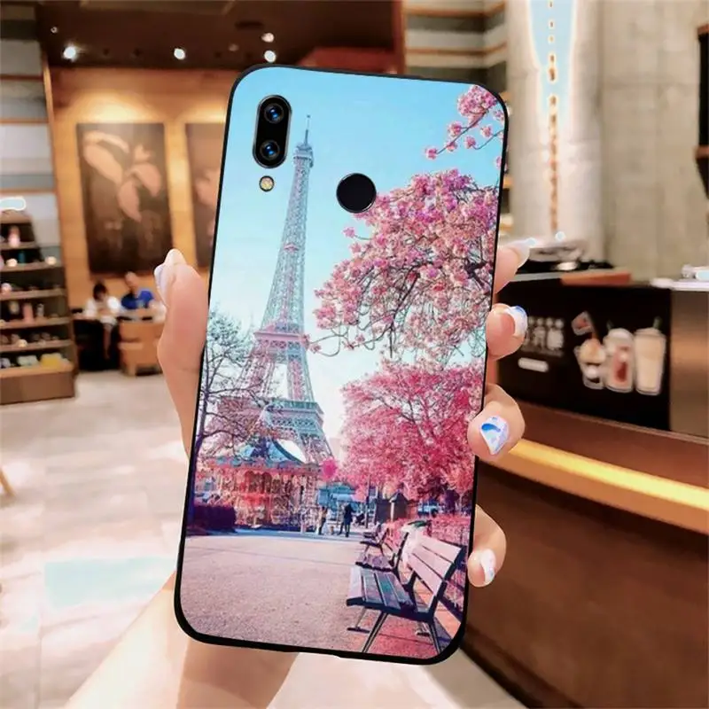

Romantic Paris Eiffel Tower pattern Phone Case For Xiaomi Redmi note 7 8 9 t k30 max3 9 s 10 pro lite