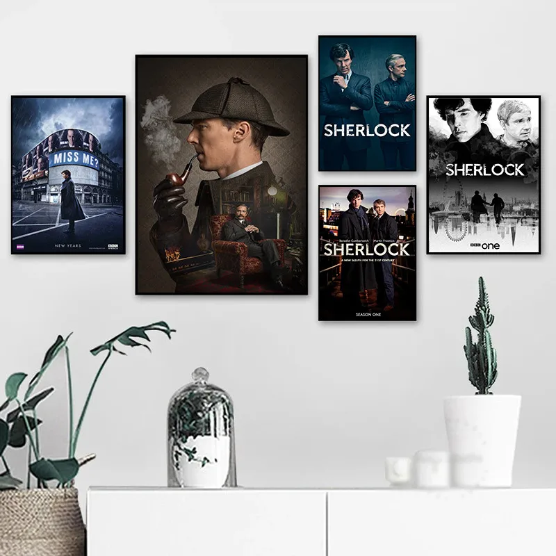 

TV Series Sherlock Movie Quality Canvas Painting Poster Modern Nordic Art Home Decor Room Living Sofa Wall Decor Pictur
